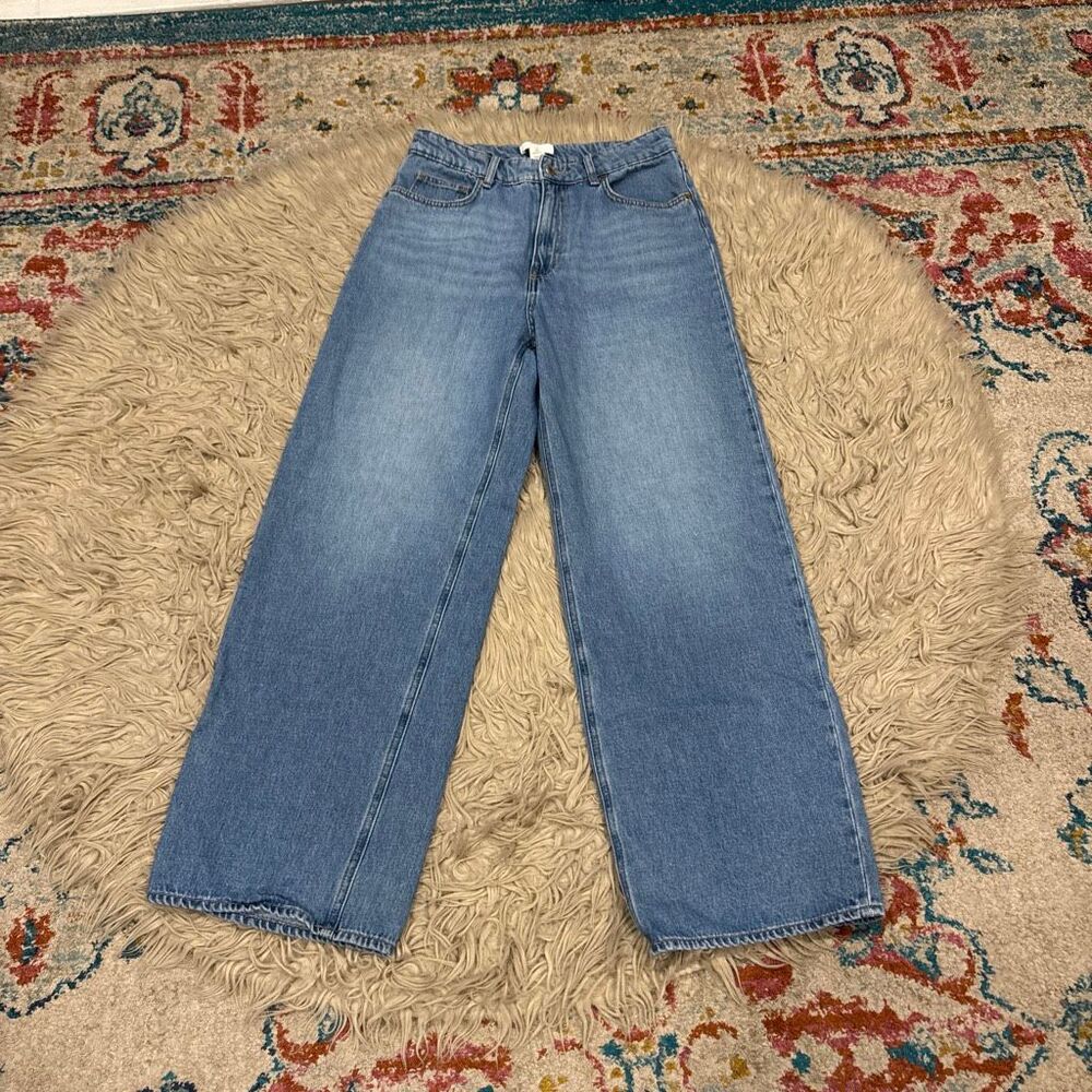 H&M wide leg jeans size 6